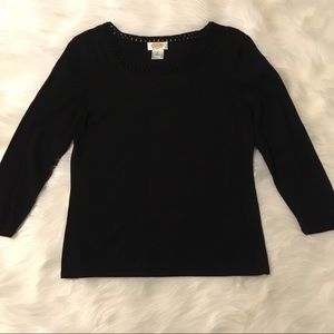 ### 3 for $25 ### Talbot's black pullover size M